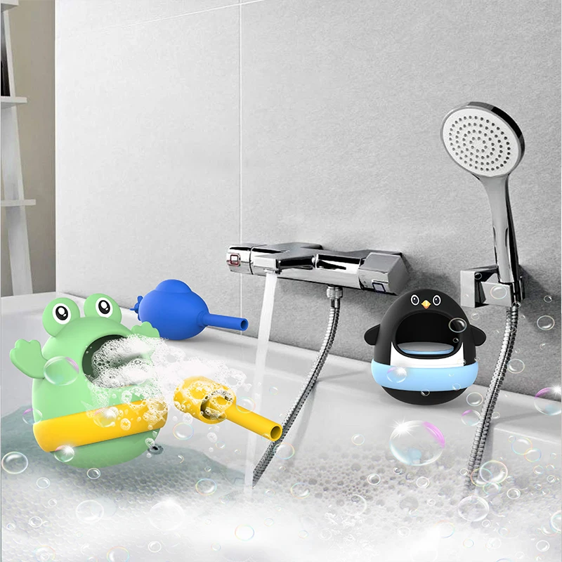 new arrivals summer indoor water novel and funny toys custom dinosaur bubble machine toy unique penguin bath toys for children