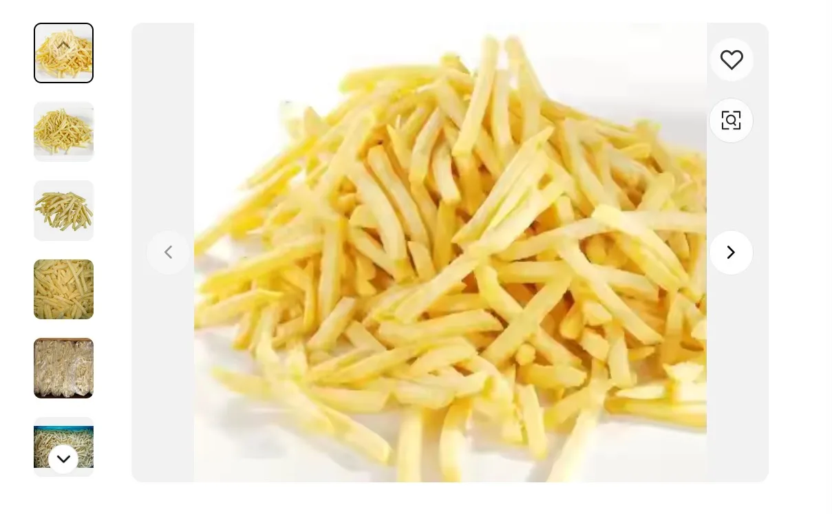 Wholesale Healthy High Quality Frozen French Fries