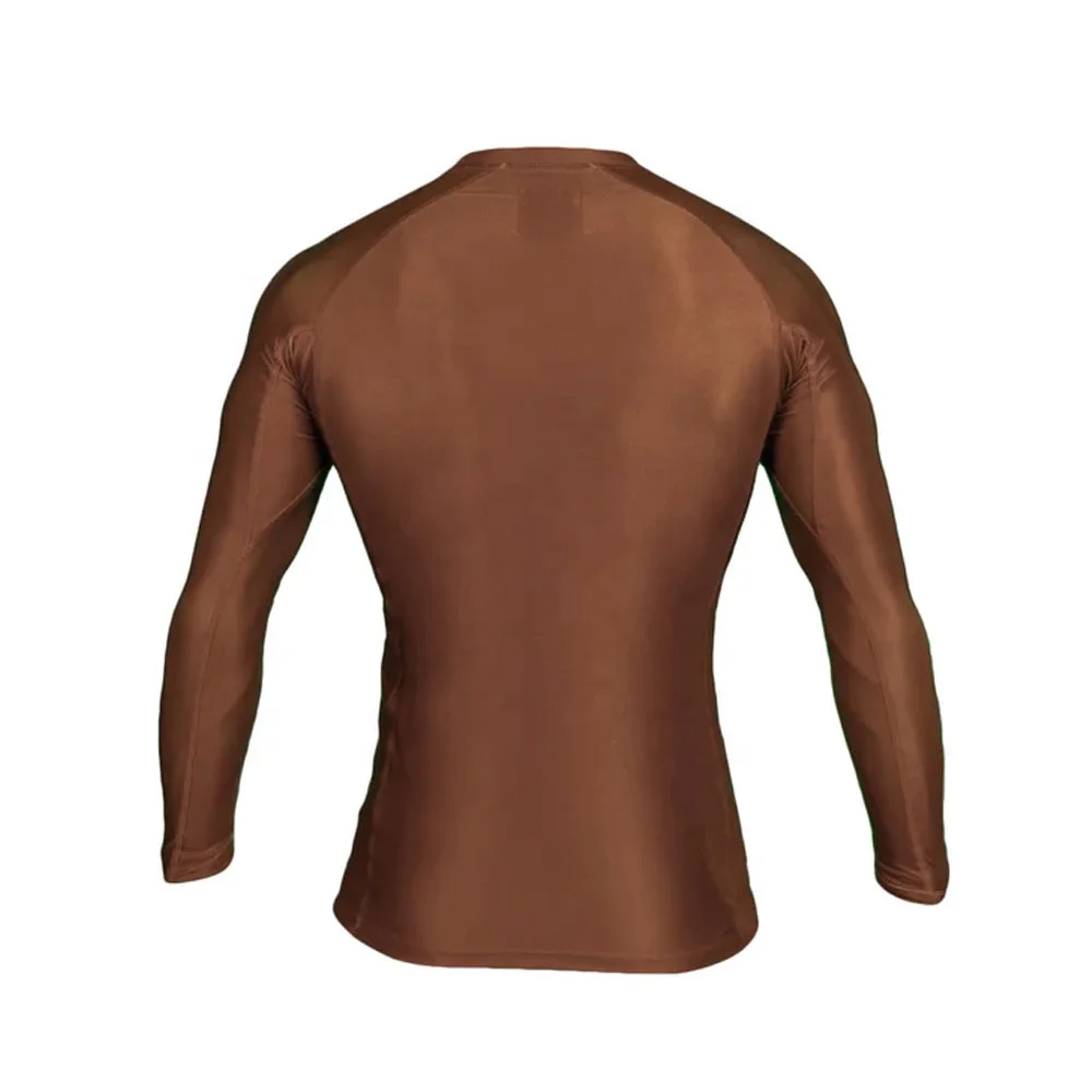 Custom Logo High Quality Wholesale Plain Jiu Jitsu Fitness Compression Long Sleeve MMA For Men BJJ Rash guard