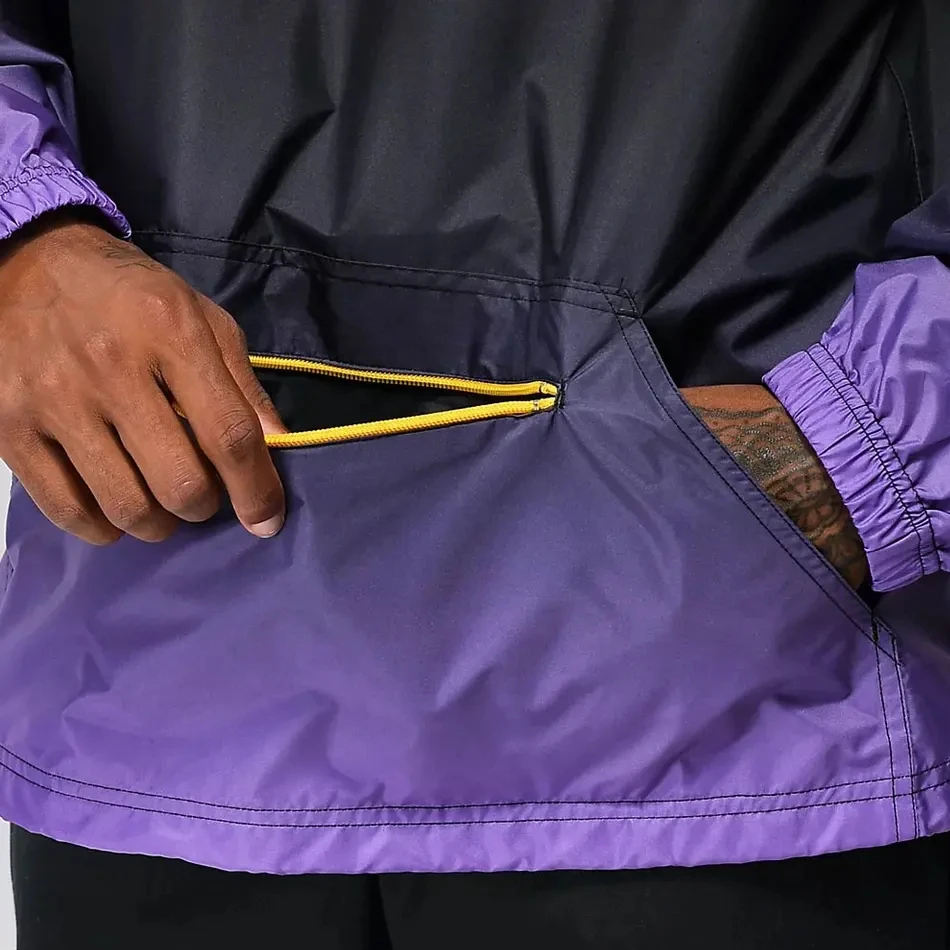 OEM Wholesale Nylon and nylon Running Waterproof Windproof Custom Anorak Windbreaker Jacket For Men hoodies worker jacket