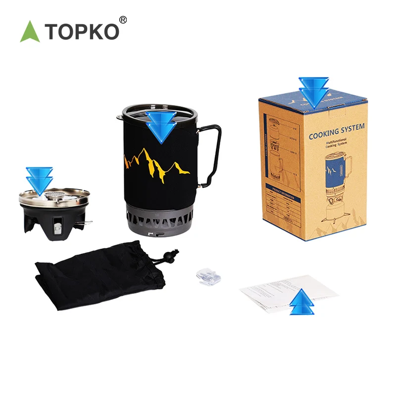 TOPKO High Quality Camping Oven Outdoor Portable Camping Cooking System Camping Equipment Gas Stove
