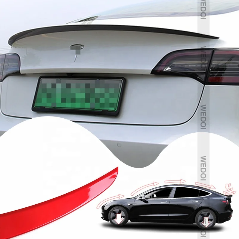 Spoiler Wing Sport Cars Rear Car Styling Kits For Tesla Model 3 Accessories Exterior Styling Decoration Original Spoiler Trunk