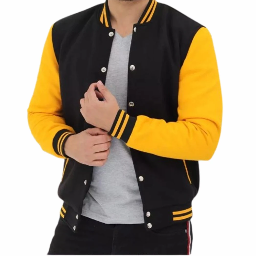 Unisex Tops Baseball jacket Navy blue & white Jacket Latest Style 2023 Custom Printing