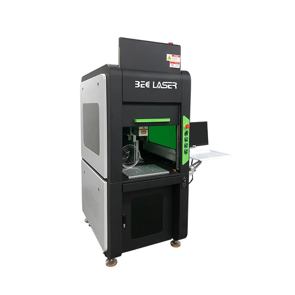 Enclosed JPT MOPA M7 3D jewelry Fiber Laser Engraving Machine 20w 30w 50w Fiber Laser Marking Machine For Metal   gold silver
