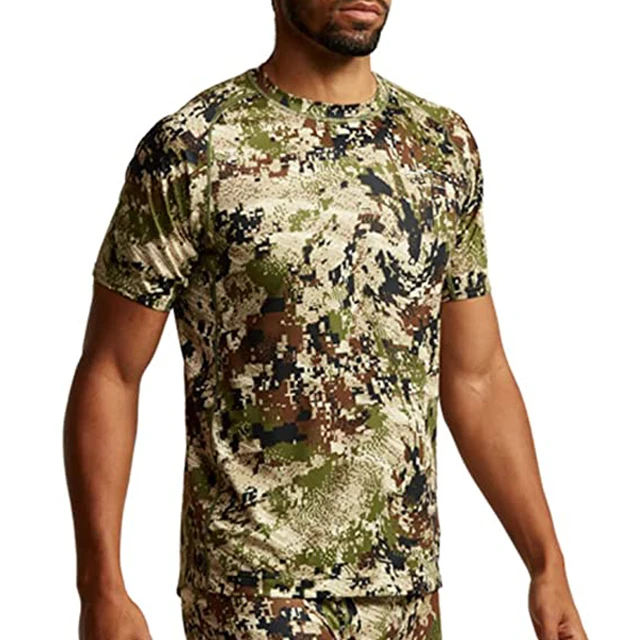 Premium Tactical Outdoor T Shirt for Men | Versatile Hunting Fishing & Climbing Apparel Breathable Moisture Fabric Comfortable