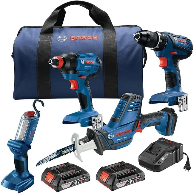 Лучший Новый boschs_ 20 В 6 0-Ах-Ионный Аккумуляторный 15-штучный комбо комплект электроинструментов