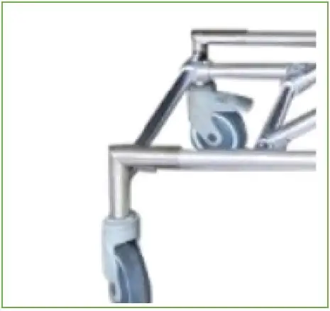 MT MEDICAL Hospital Aluminum-Alloy Protective Rails and Wheels medical transport wheeled stretcher  patient transfer stretcher