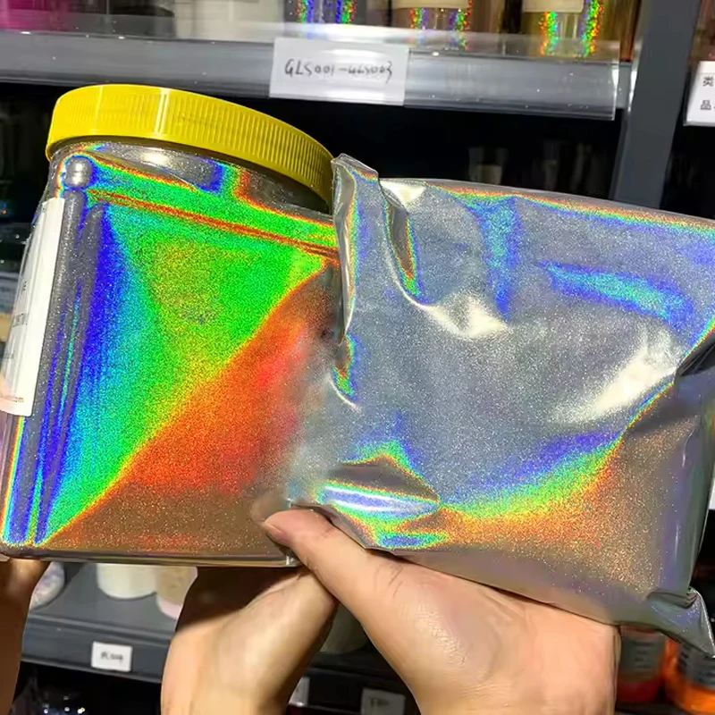 High Quality Rainbow Silver Chromium Pigment Powder Hologram Holographic Pigment Powder for Car Paint