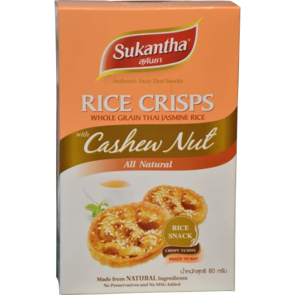 Wholesale Rice snacks  Best price rice Thai Jasmine Rice snacks  With Cashew Nut Boxed