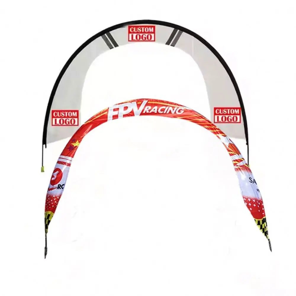 Custom Arch Door U Shape Fiberglass Display Frame Pole Fpv Flying Racing Gate for Outdoor Drone Competition