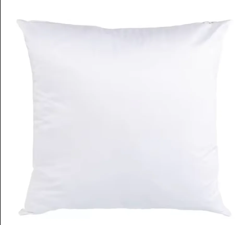 Wholesale Soft Cotton 40*40 cm Bed Sofa Cushion White Pillowcase with Strong Zip Wrinkle Free Easy Wash & Stain Resistant pillow