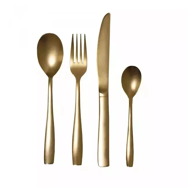 Decorative Spoon And Fruit Fork Gold & Silver Finishing Metal Cutlery Item Best Selling Handmade Decorative Cutlery Spoon And Fo