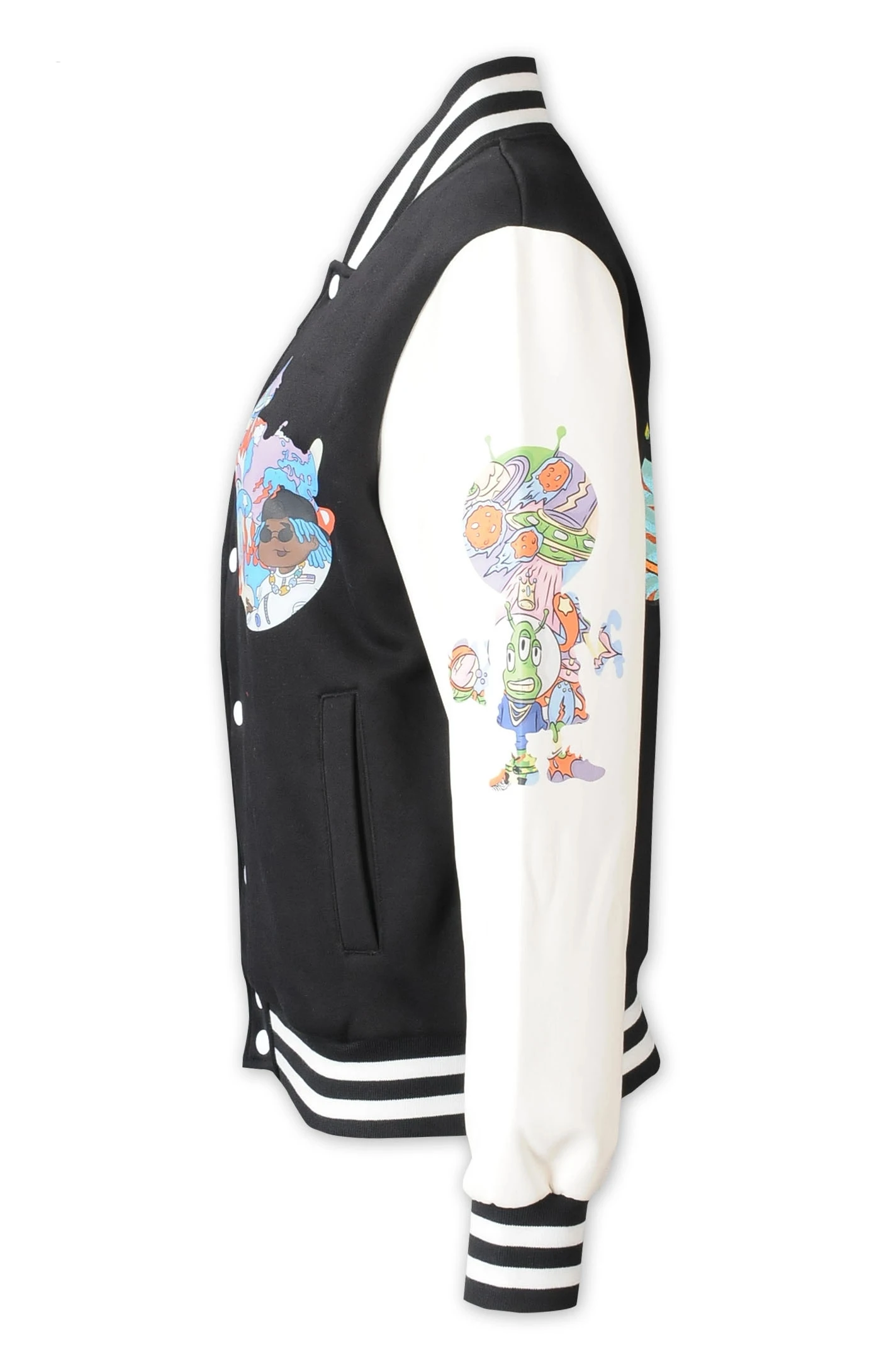 Varsity Winter Fashion Chenille Applique Embroidered Hoodies Uniform Loose Custom Varsity Jacket Coats