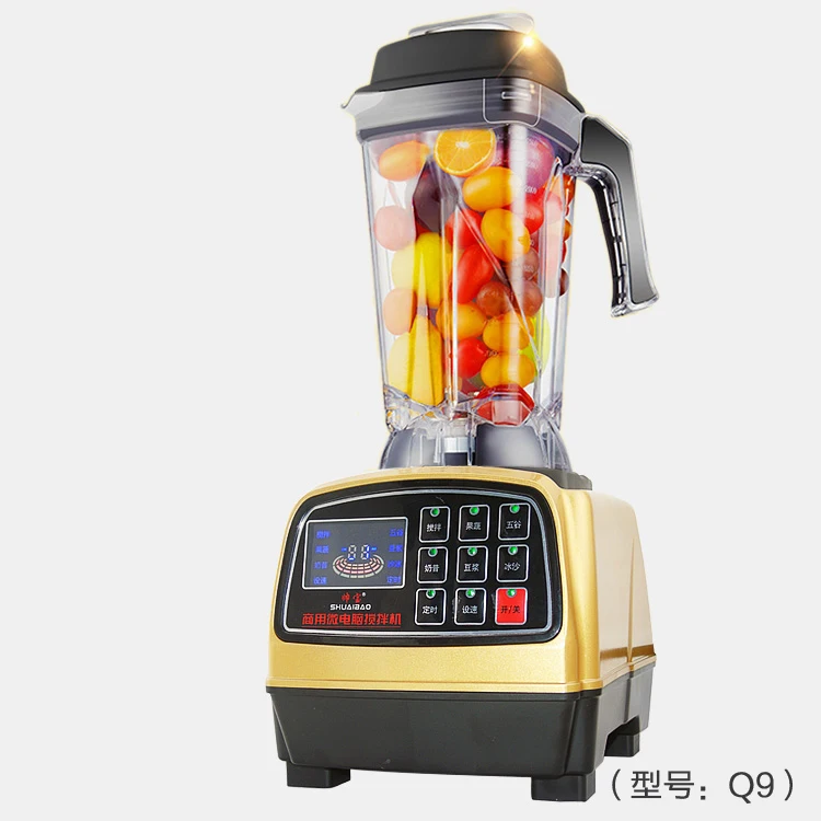 Professional 2L Electric Heavy-duty Multi Functional Kitchen Appliance Smoothie Blender Plastic Juice Bottle Plastic Push Button