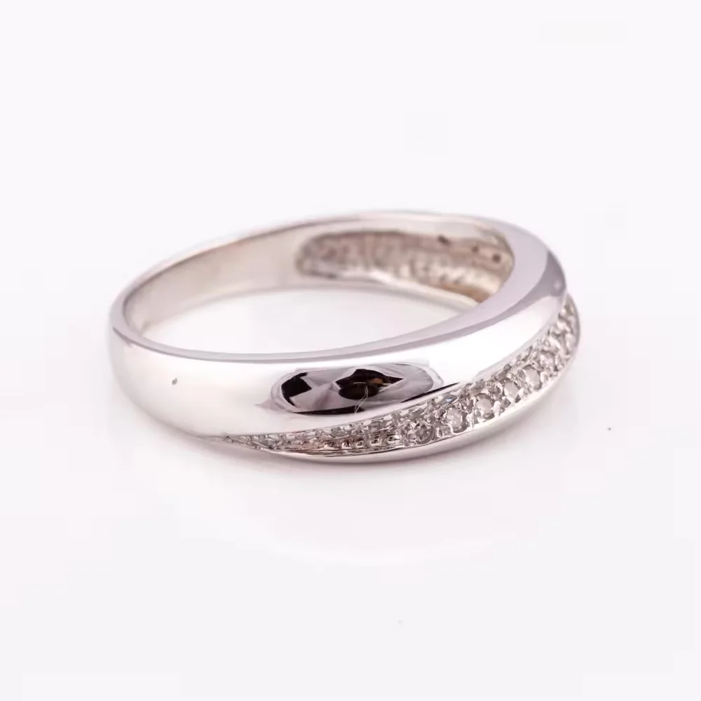 2024 Design Rhodium plated silver 925 with diamond simple yet elegant ring factory price bella jewelry OEM service