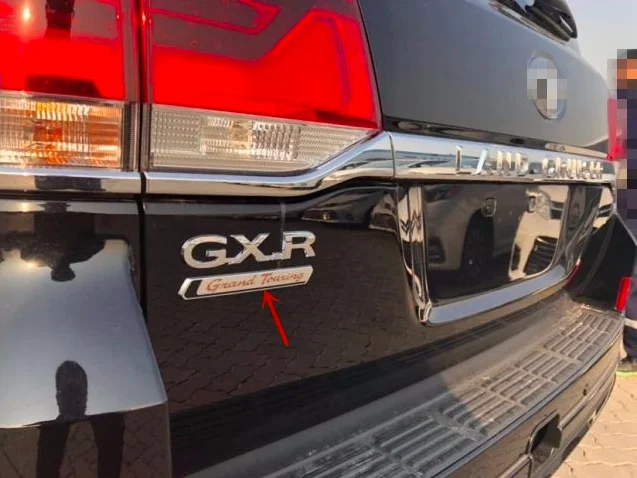 Car Sticker and Decal For Toyota Land Cruiser Grand Touring GT Rear Tailgate Emblem Trunk Logo Sign