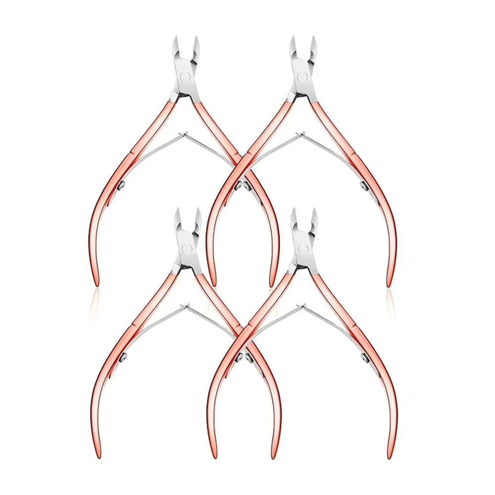 Cuticle Trimmer With Cuticle Pusher Set Stainless Steel Russian Nippers Cuticle Remover Dead Skin Pliers BY INNOVAMED