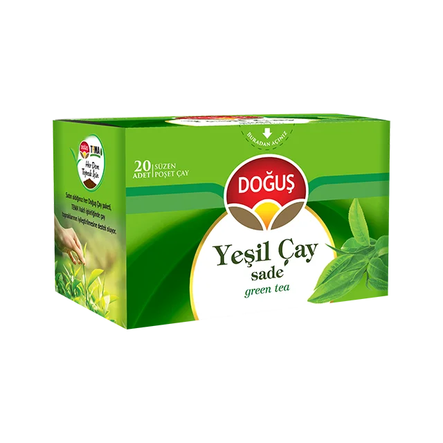 DOGUS Organic Premium Green Tea Teabag 20*1,75GR High Quality Fresh Healty Green Tea Teabag