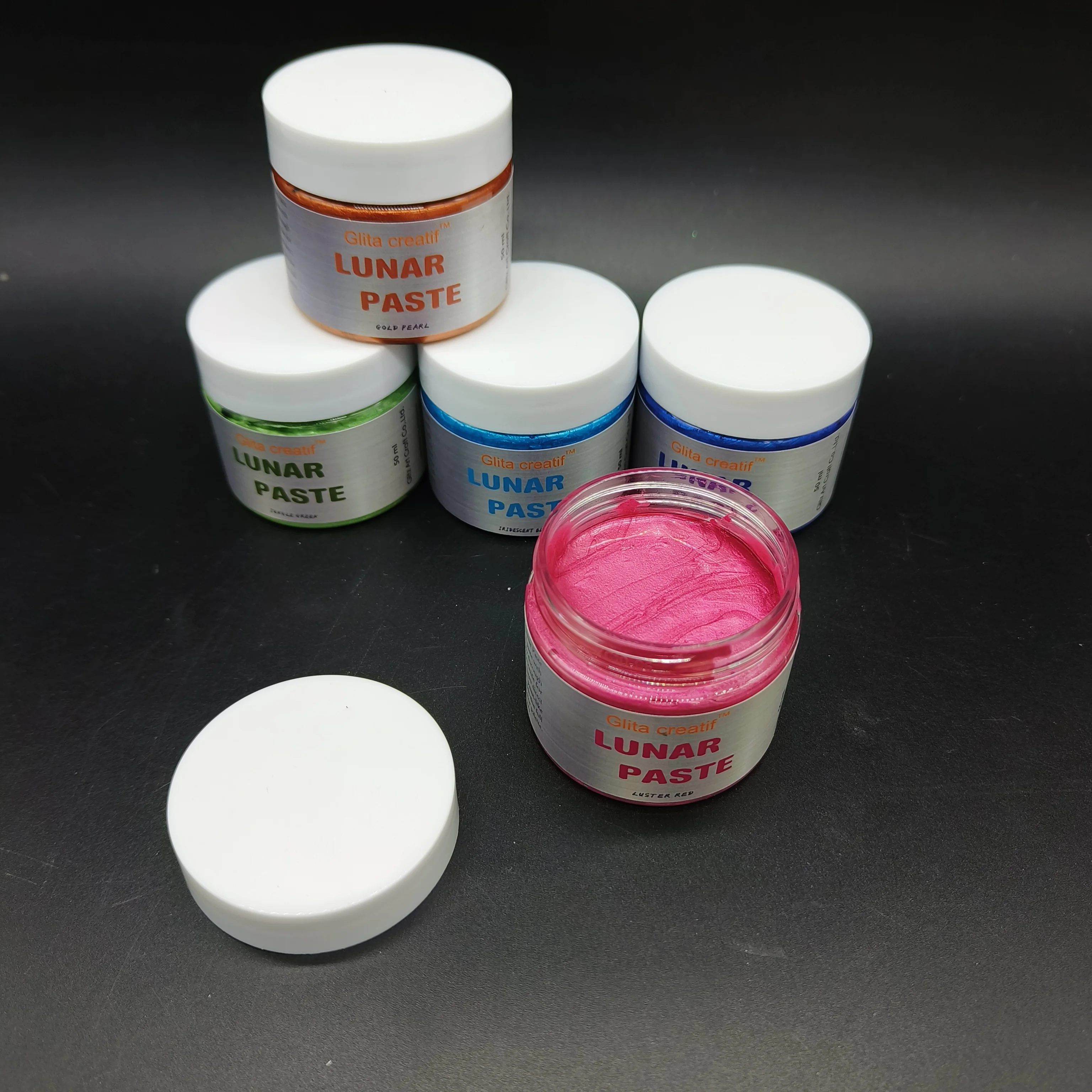 Metallic Acrylic Lunar Paste Student Metallic Colors Acrylics Painting Non-Toxic Art Craft Paints for Artists Kids