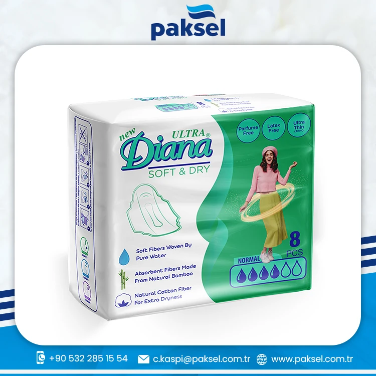 New Diana Ultra Soft and Dry Natural Cotton Fiber for Extra Dryness Sanitary Napkin Buy at Best Price