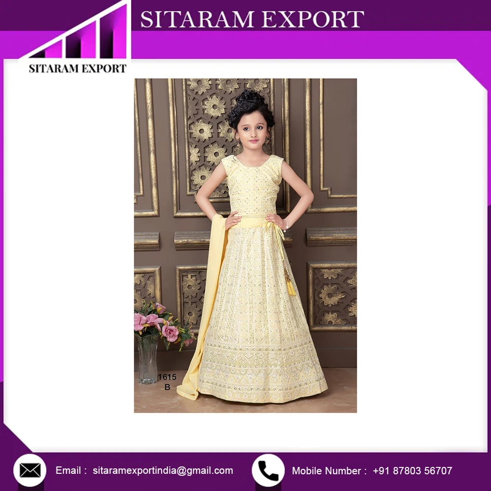 Новейшая коллекция свадебной одежды и праздничной детская одежда Lehenga Choli доступна по лучшей оптовой
