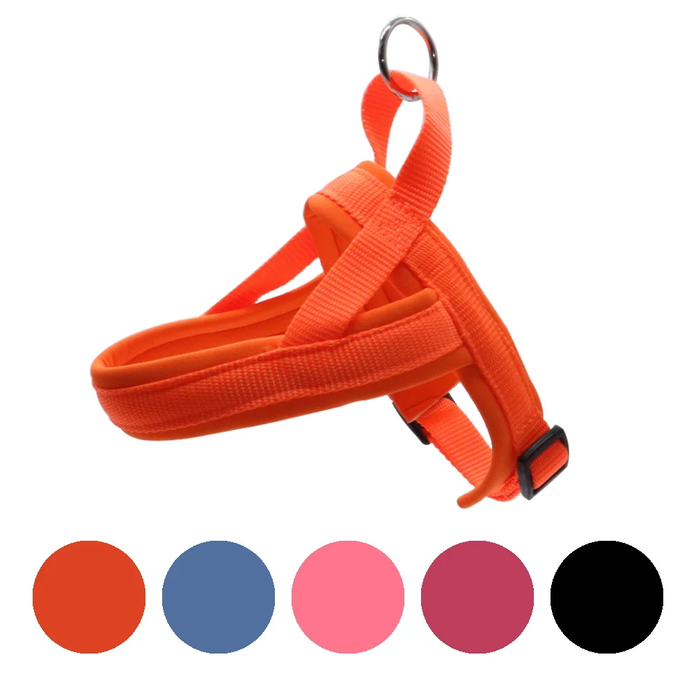 Belt Crown No Pull Simple Dog Harness set  Nylon Tactical Dog Vest Harness