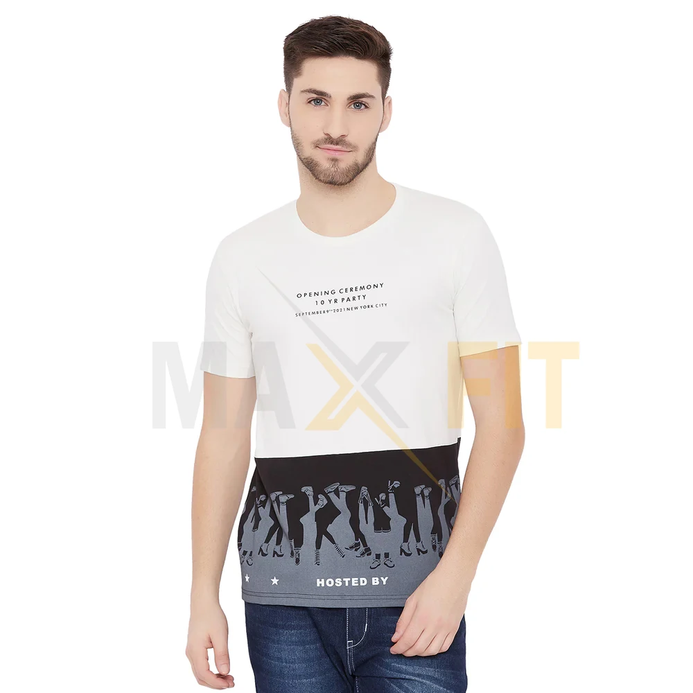 Men Half Sleeves Custom Made Cotton Fabric Customized Casual Wears Best Design Casual Wears Men T-Shirts