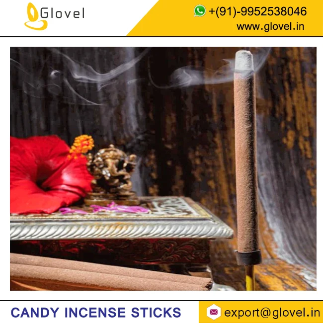 Best selling candy incense sticks with flat box packing with perfumed incense sticks safe low smoke best exporter from India