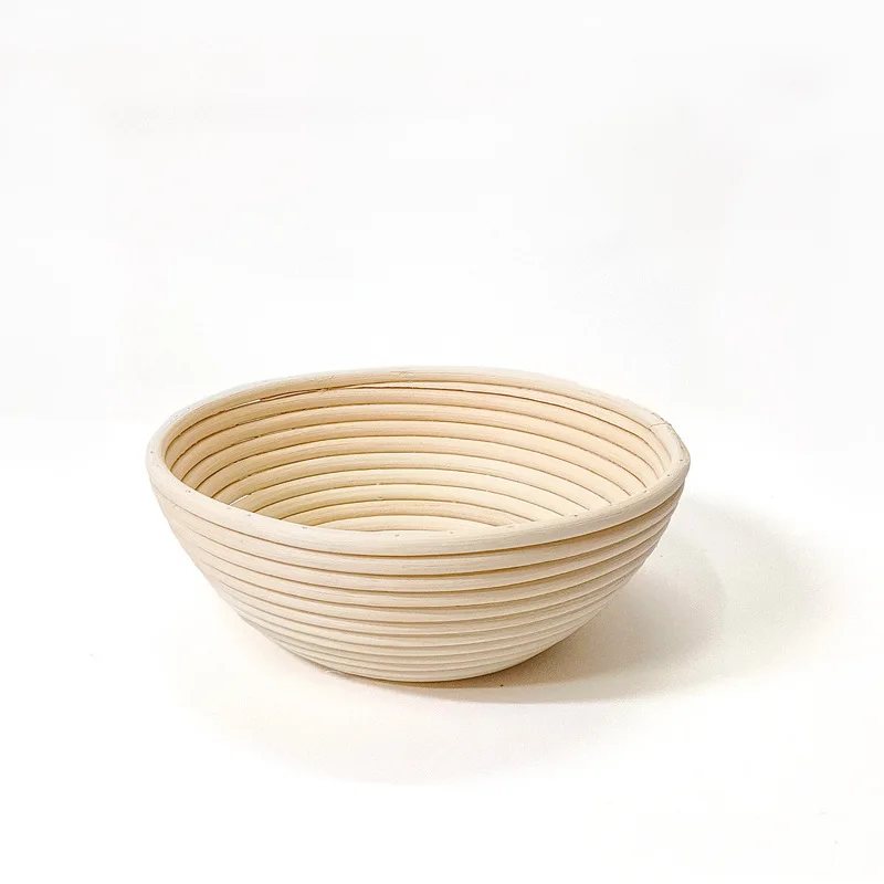 Wholesale Food Grade Rattan Handmade Proofing Basket Rattan Wood Fermentation Baguette Bread Basket