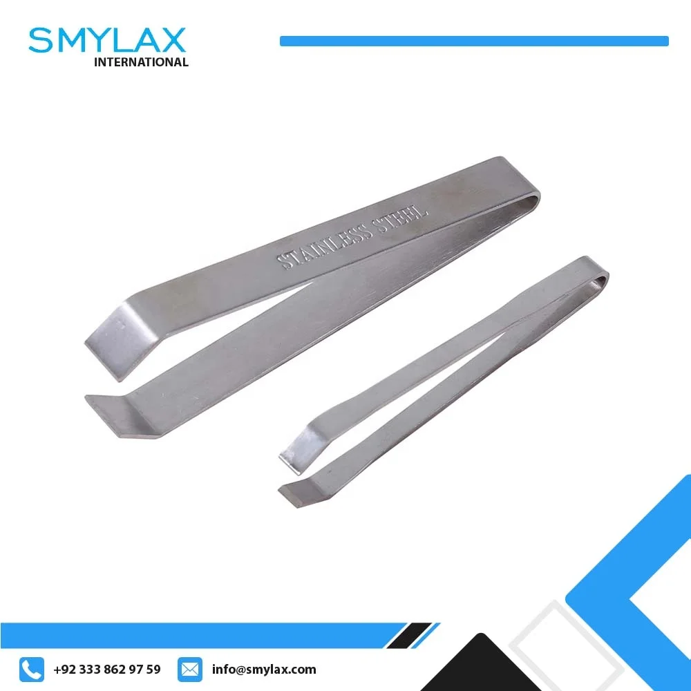 Stainless Steel Fish Bone Tweezer Food Clips Food Tongs Hair Removal Tool Angled Ham Tweezers Kitchen Plier Seafood Tool