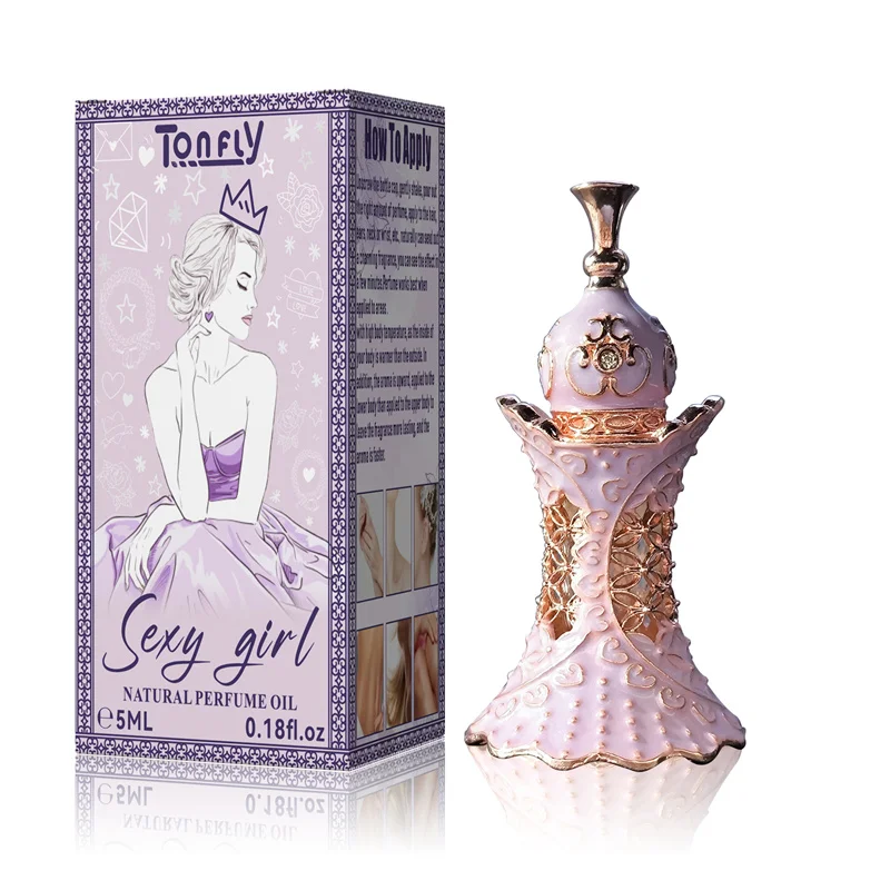 Tonfly 5ML Arabian Perfume For Women Concentrated Perfume Oil Dubai Essential Oil Fragrance Long Lasting Retro Perfume Oil
