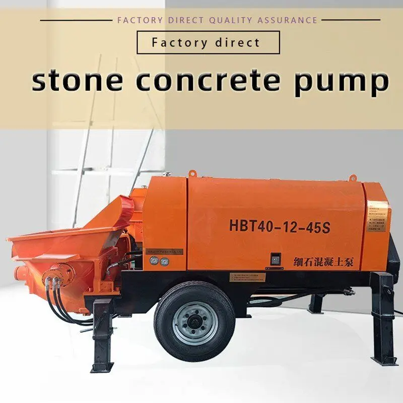 widely used in the civil construction industry concrete pumps with high conveying capacity