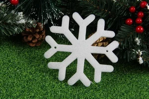 8PCS  10.5cm Christmas Plastic Snowflake decoration Set Boutique  Christmas Decorations Ornaments