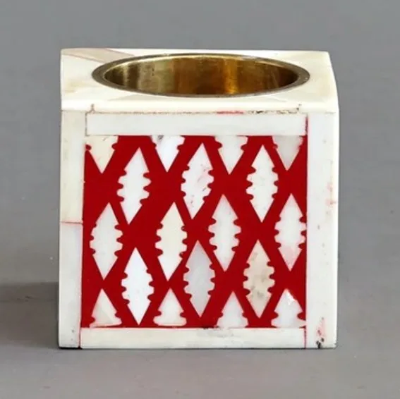Indian Ramadan Special Bone MDF Red Bakhoor Trending White Bone Inlay Wooden Incense Customised Design Colour and Size