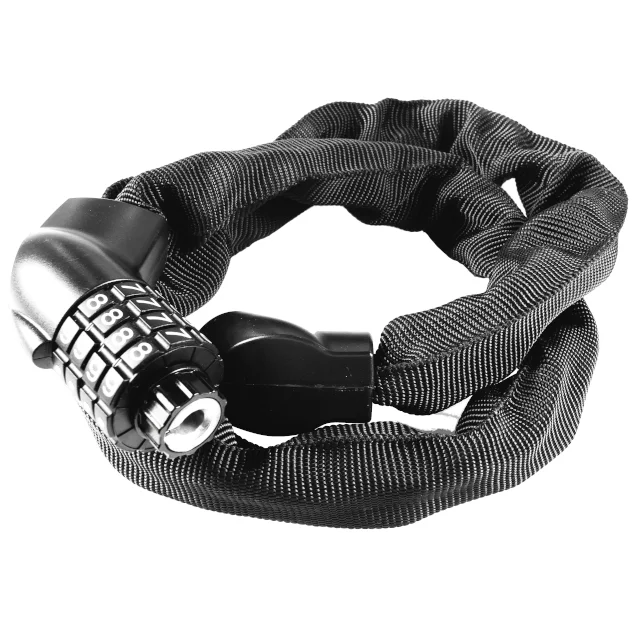 Exclusive Bicycle Chain Combination Lock Made in Taiwan, with Anti-cut Function, Suitable for All TW 4 Digit Combination Lock