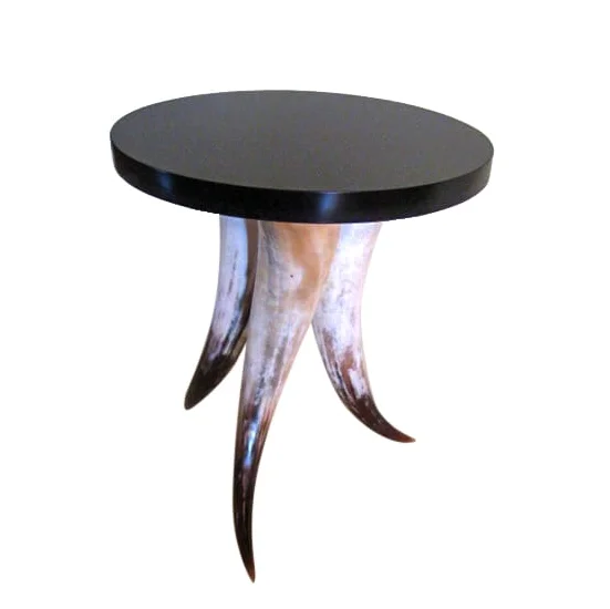 Luxury Ox Horn Made Coffee Table Stylish Buffalo Ox Horn Made Round Square Coffee Dinning Tables Customize Size Cow Horn Table