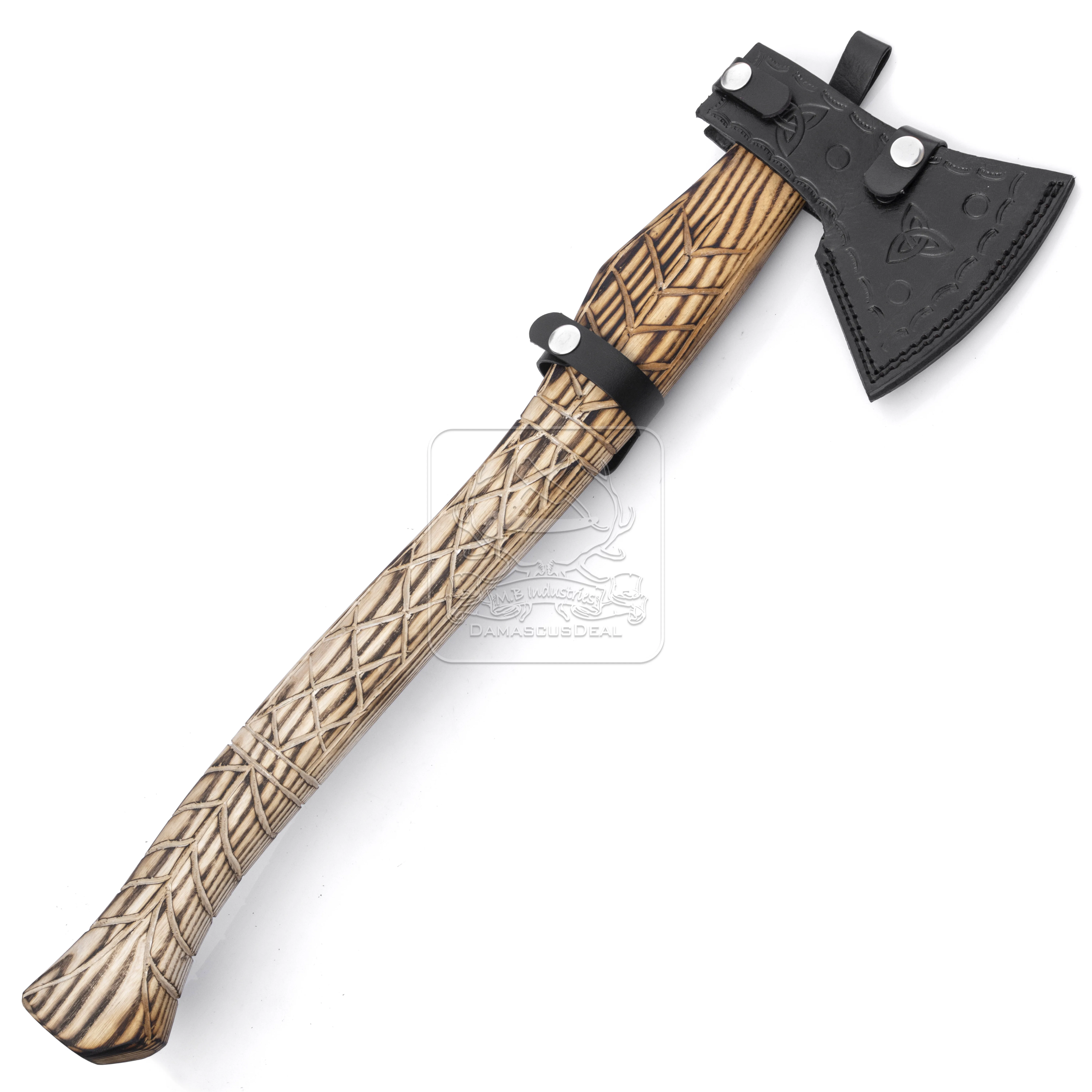 Viking Tomahawk Hatchet DD-VikingAxe-111 Hand Forged Axe Bearded Viking Axe Wholesale Top Quality Hand Made Axe Wooden Handle