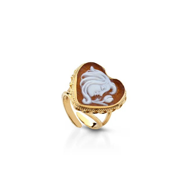 Высококачественные модные ювелирные изделия Сделано в Италии Ideacoral Ring с камеей оптовая продажа и выбор (10000009465535)