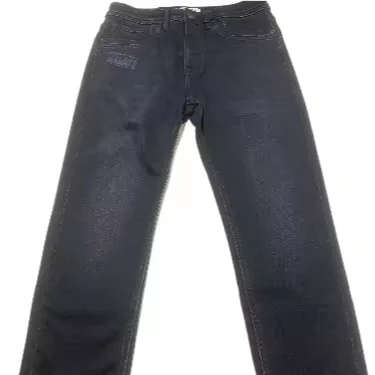 Direct Sale 56inch black Stain brushed back 10oz B/W super stretch soft spandex denim fabric for apparel supply chain