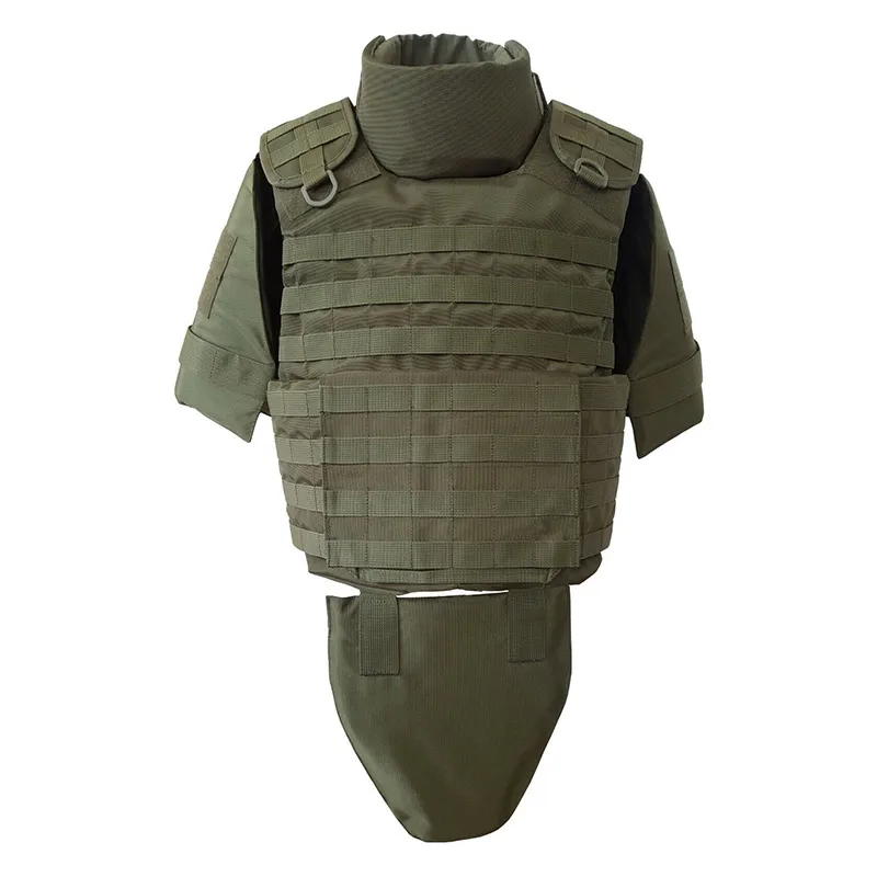 Outdoor Full Coverage 1000D Nylon Camo Armored Vest Plate Carrier Combat Tactical Vest with Soft Plates