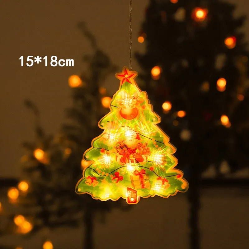 Christmas Suction Cup Lights Baby Elk Shape Window Decoration Lights Small Colored Lights led mask Wholesale OEM ODM Support