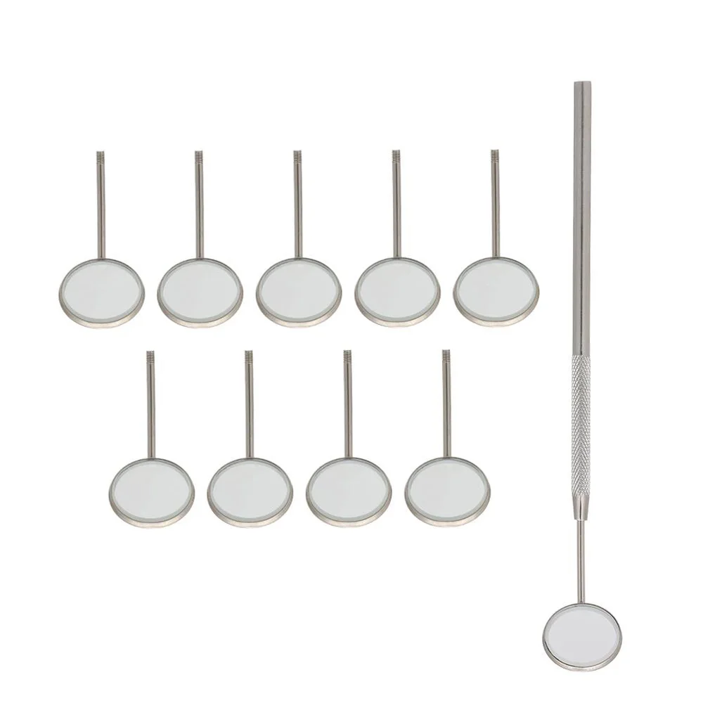 Dental Mirror Stainless Steel Mouth Mirror Dental Hygiene Kit Dental Examination Dental Mirror With Handle CE