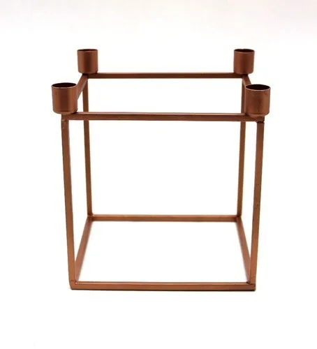 Industrial Mercury Glass Gold Shades Candle Holder Metal Sample Available Clear Holiday Decorative European Print Handmade