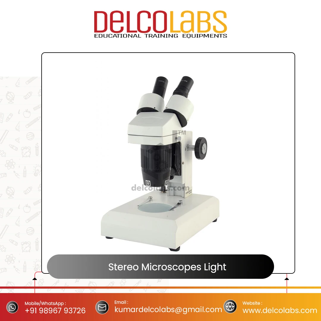 Delcolabs Stereo Microscopes Built in Light Biological Microscopes for Laboratories Teaching Manufacturer