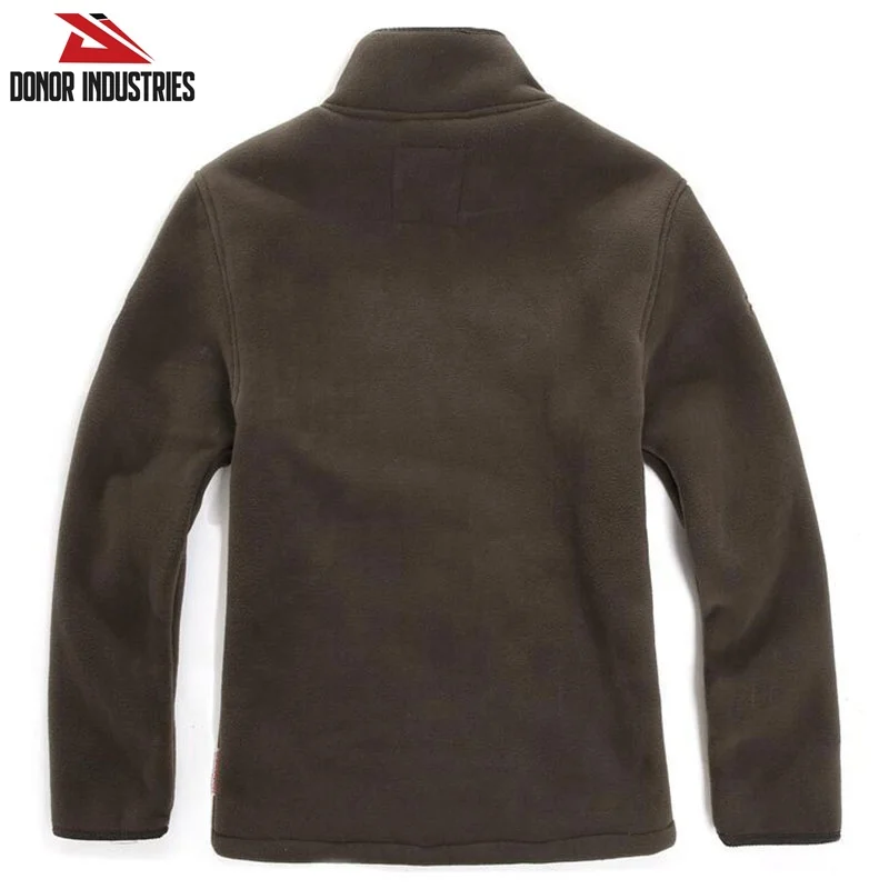 Custom New Design Plus Size Outdoor Wear Fleece Jacket Men Zipper Over Sized Heavyweight Puller Fleece Jacket