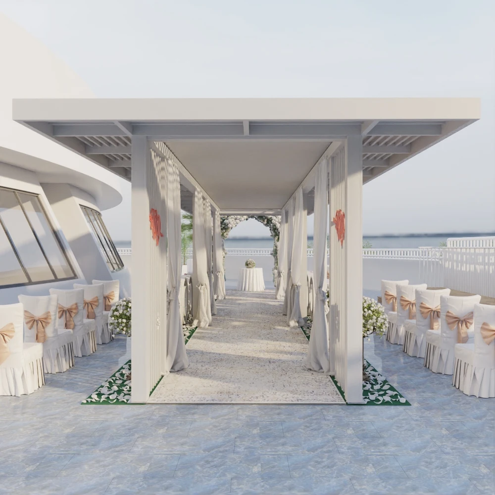 pergolas for outdoor 3x4 6x3 m solar brackets motorized louver aluminium glass pergola shade cover for weddings