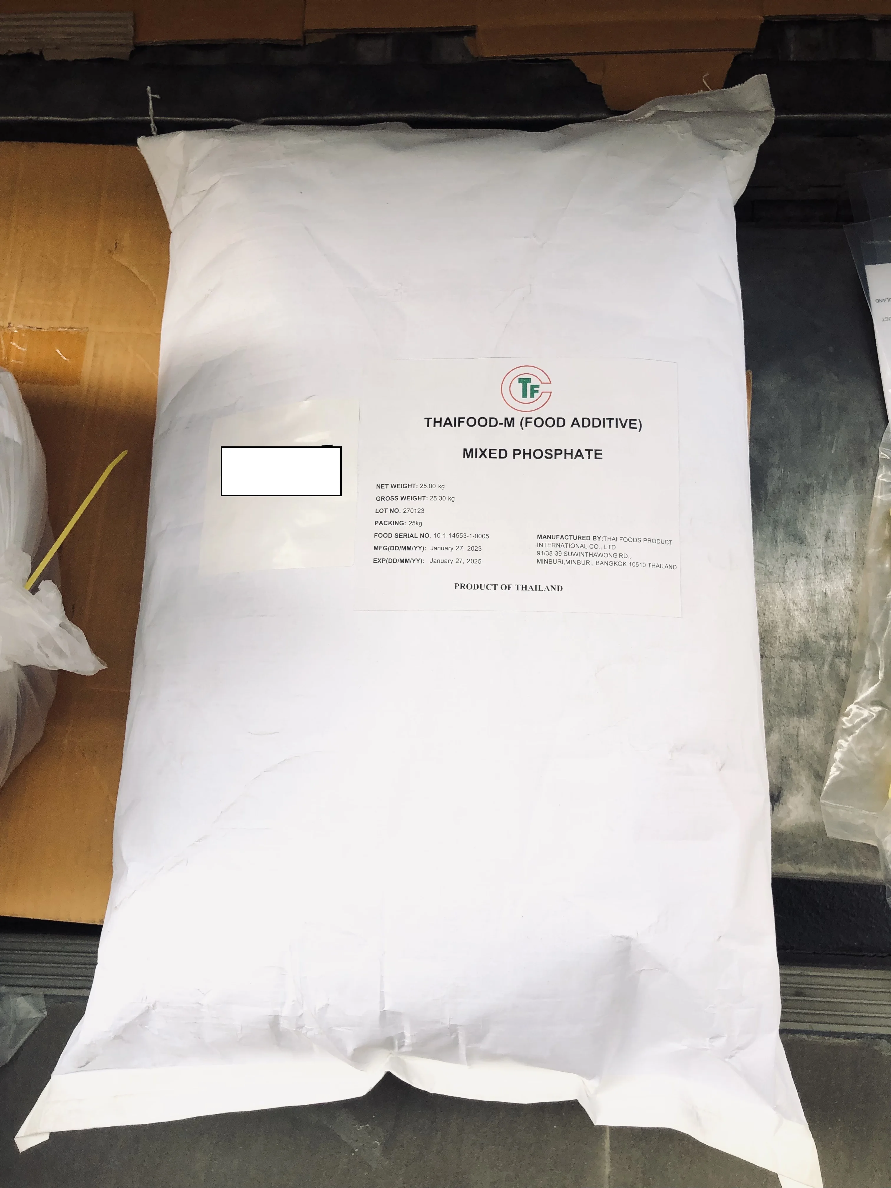 Premium Quality Phosphate Food Additive for Improving Yield Reducing, Freeze Loss, Thawing Loss on Frozen Shrimp