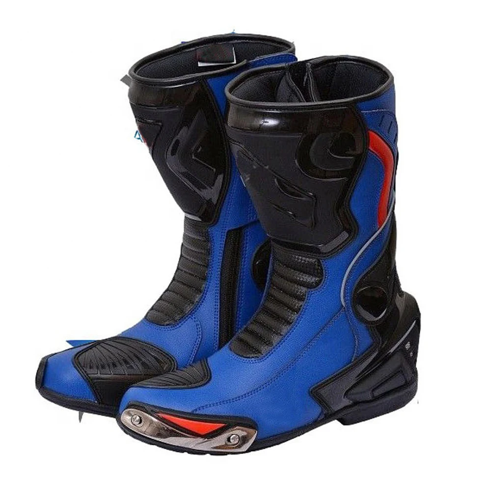 Top Selling Unisex Breathable Leather Motorcycle Boots Racing Motorbike Shoes For Motorcyclist OEM Customized Logo By Madrid