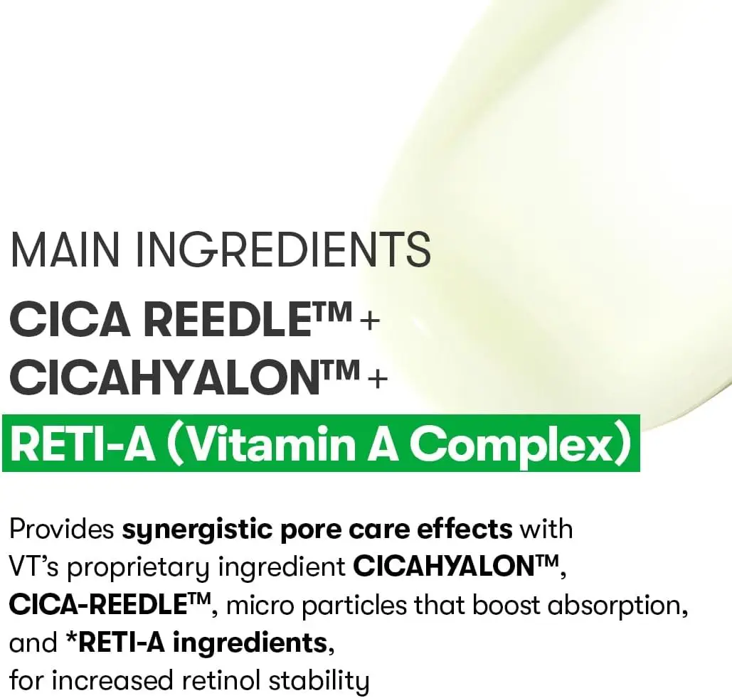 Корейский уход за кожей против морщин VT COSMETICS Reti-A Reedle Shot 100 эссенция 50