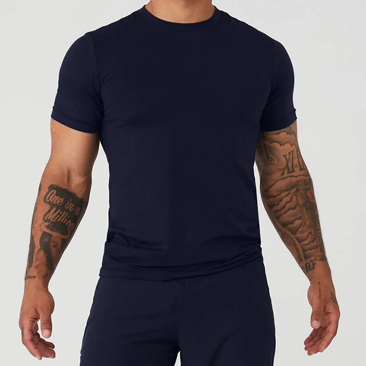 custom polyester nylon spandex active digital print sport t shirts